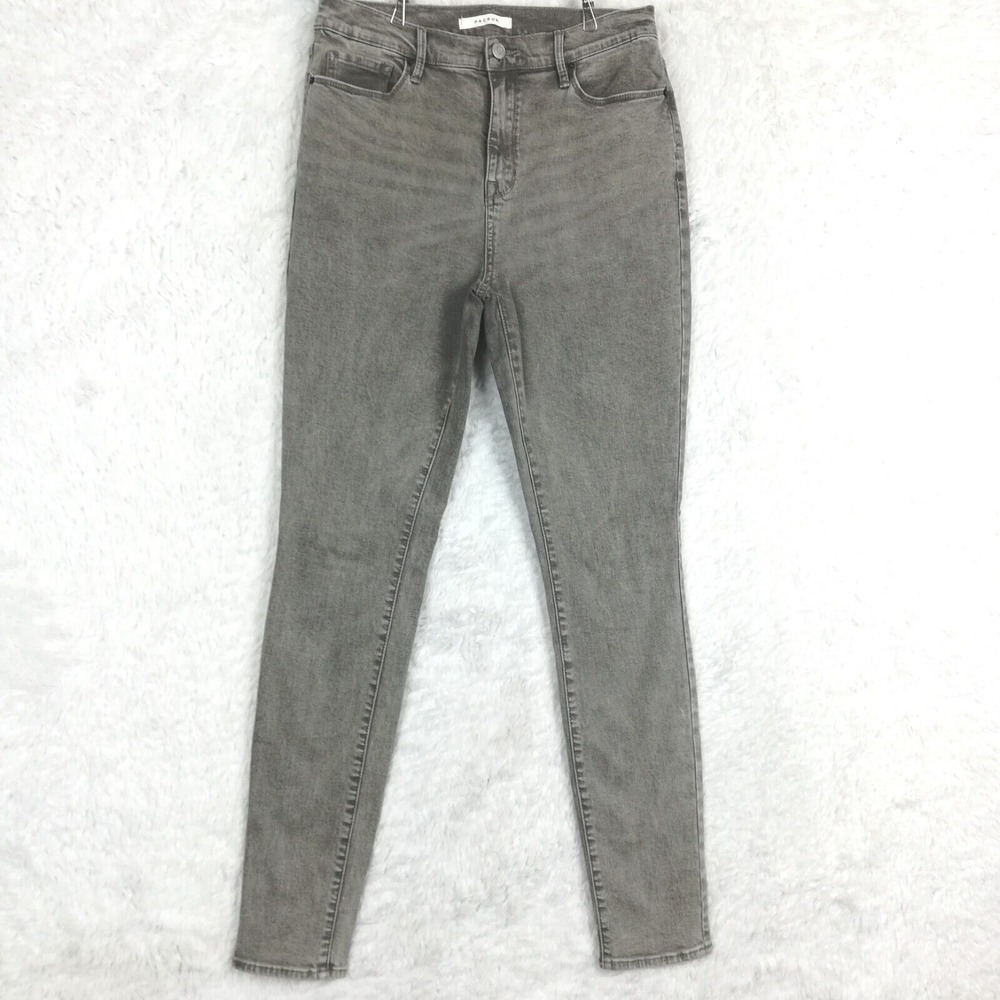 Pacsun Womens Jeans High Rise Jegging Denim Gray Wash Stretch Long 29L